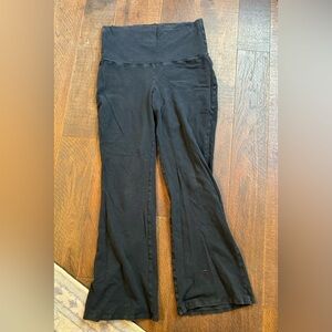 NWT Yoga Black Stretchy Bootcut Yoga Pants 30” inseam, Size Large